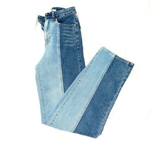 Women’s Size 0-2 Straight-Leg Two-Tone jeans from Pacsun— Perfect Condition
